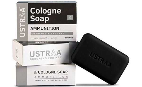 Ustraa Ammunition Cologne Soap with Charcoal and Bay Leaf