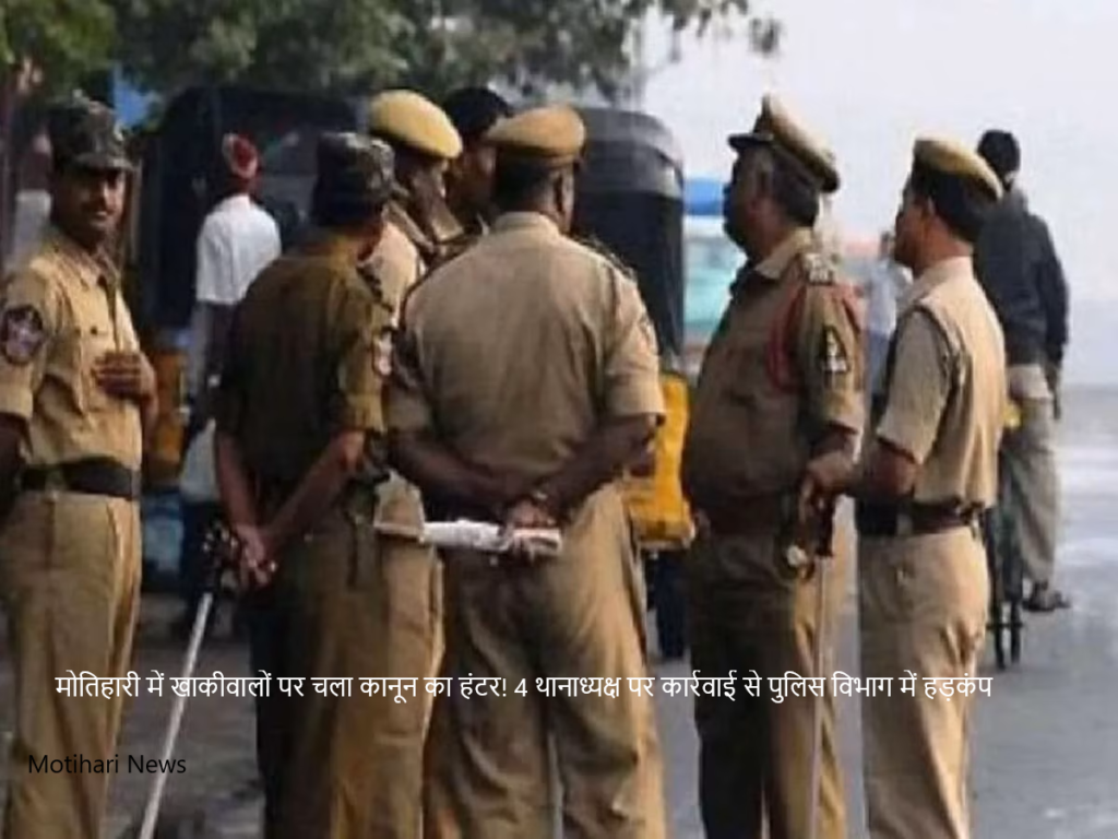 Motihari News: motihari-SP-fined-4-careless-station-incharges